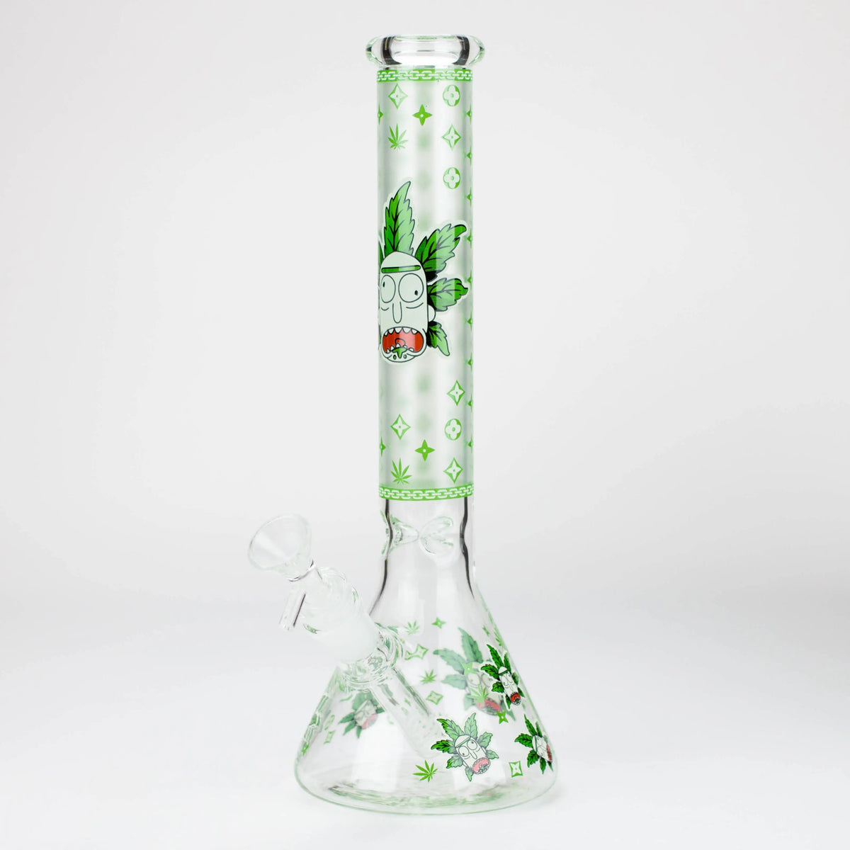 12" Rick And Morty Glass Beaker Bong - Cosmic Rick