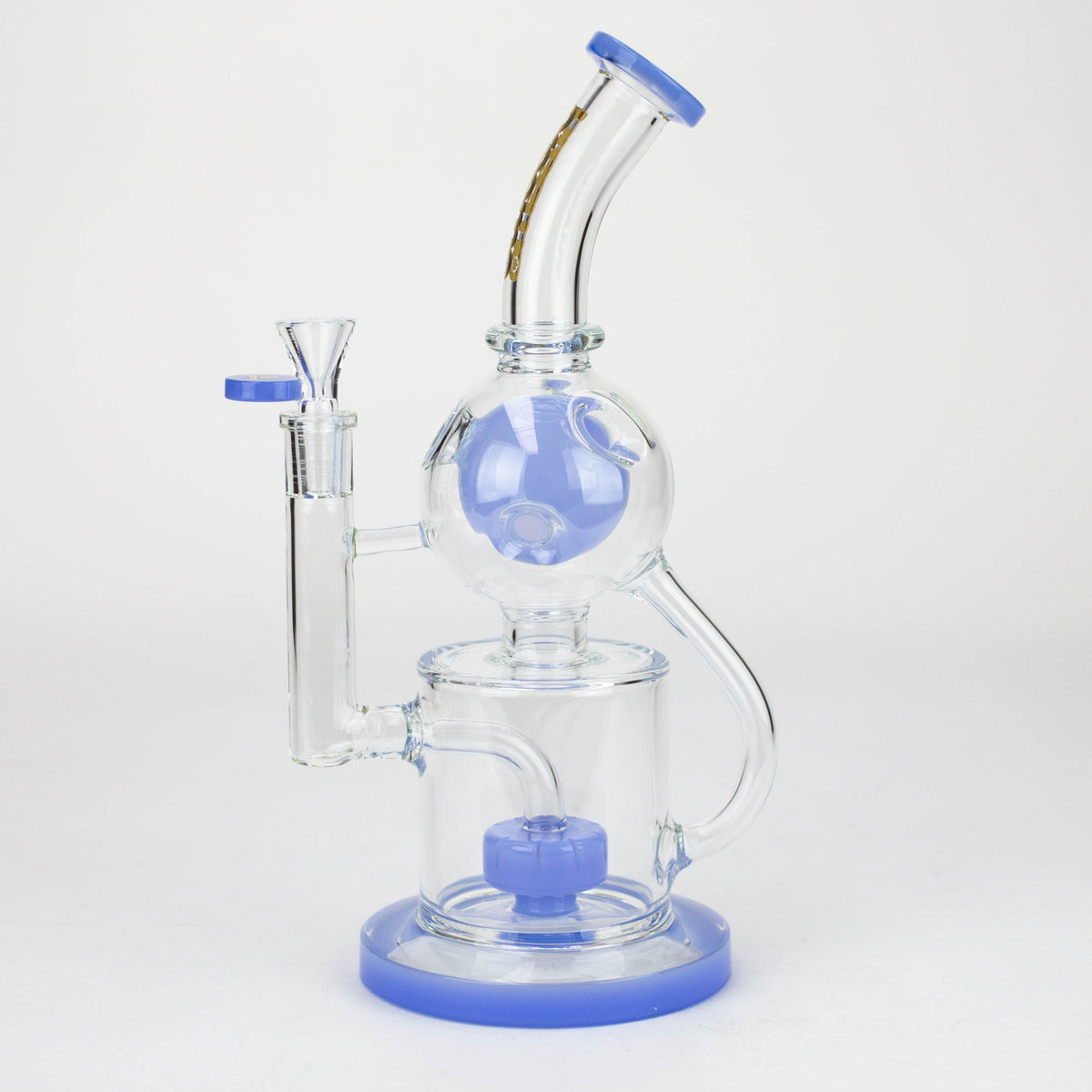 10.5 inch blue recycler bong from Preemo