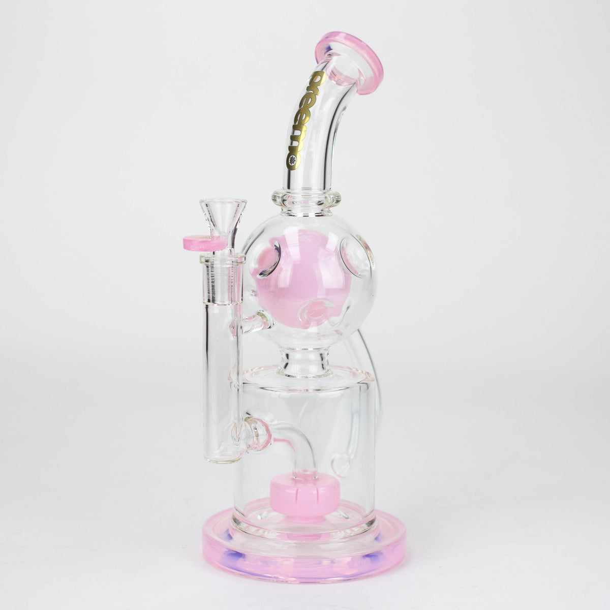 Preemo - 10.5 inch Drum to Swiss Pink Recycler Bong