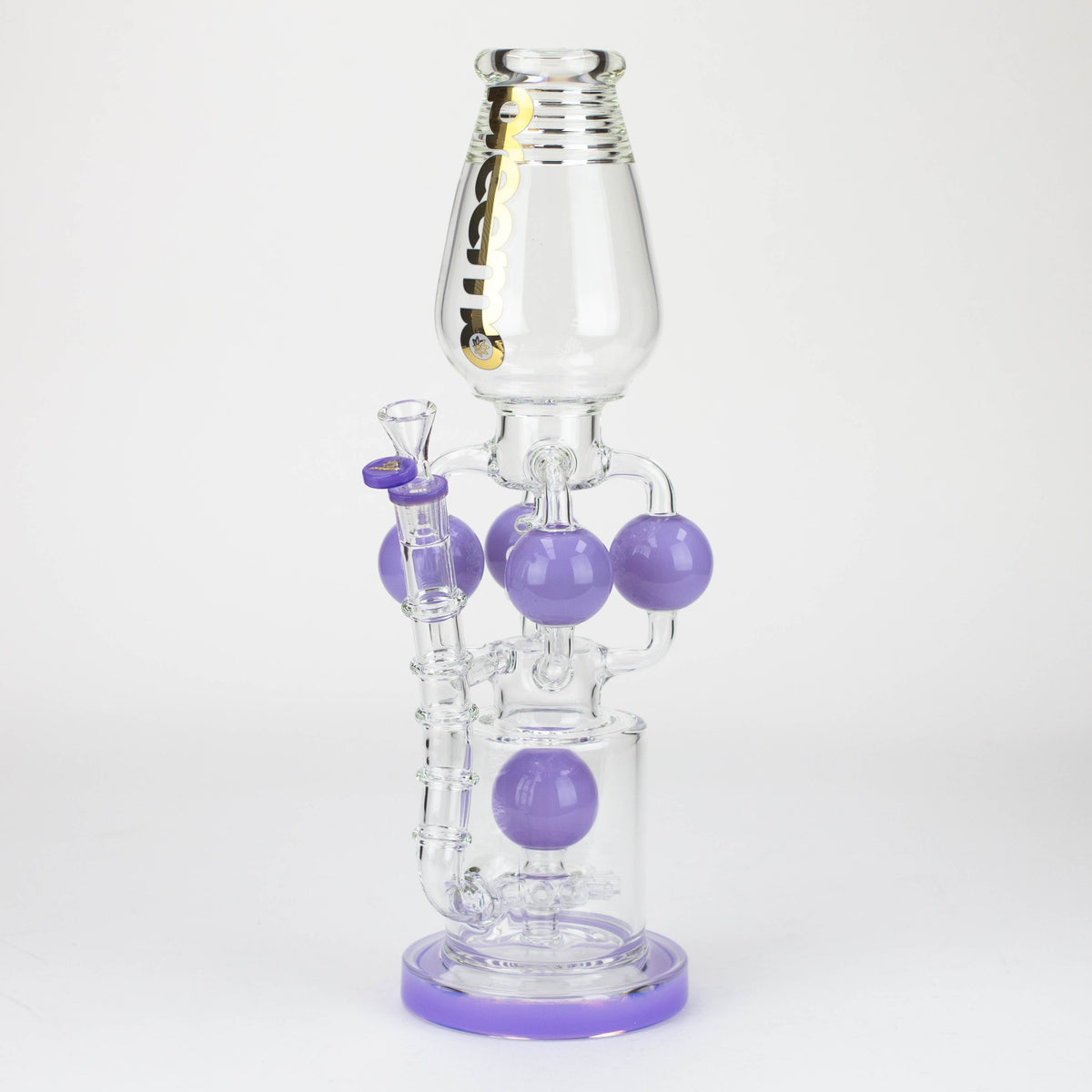 preemo - 16 inch Sprocket Perc Recycler Bong in Purple