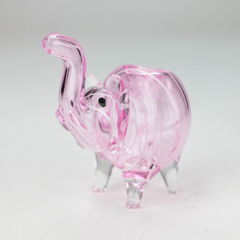 5" Standing Elephant Glass Pipe Canada - Pink