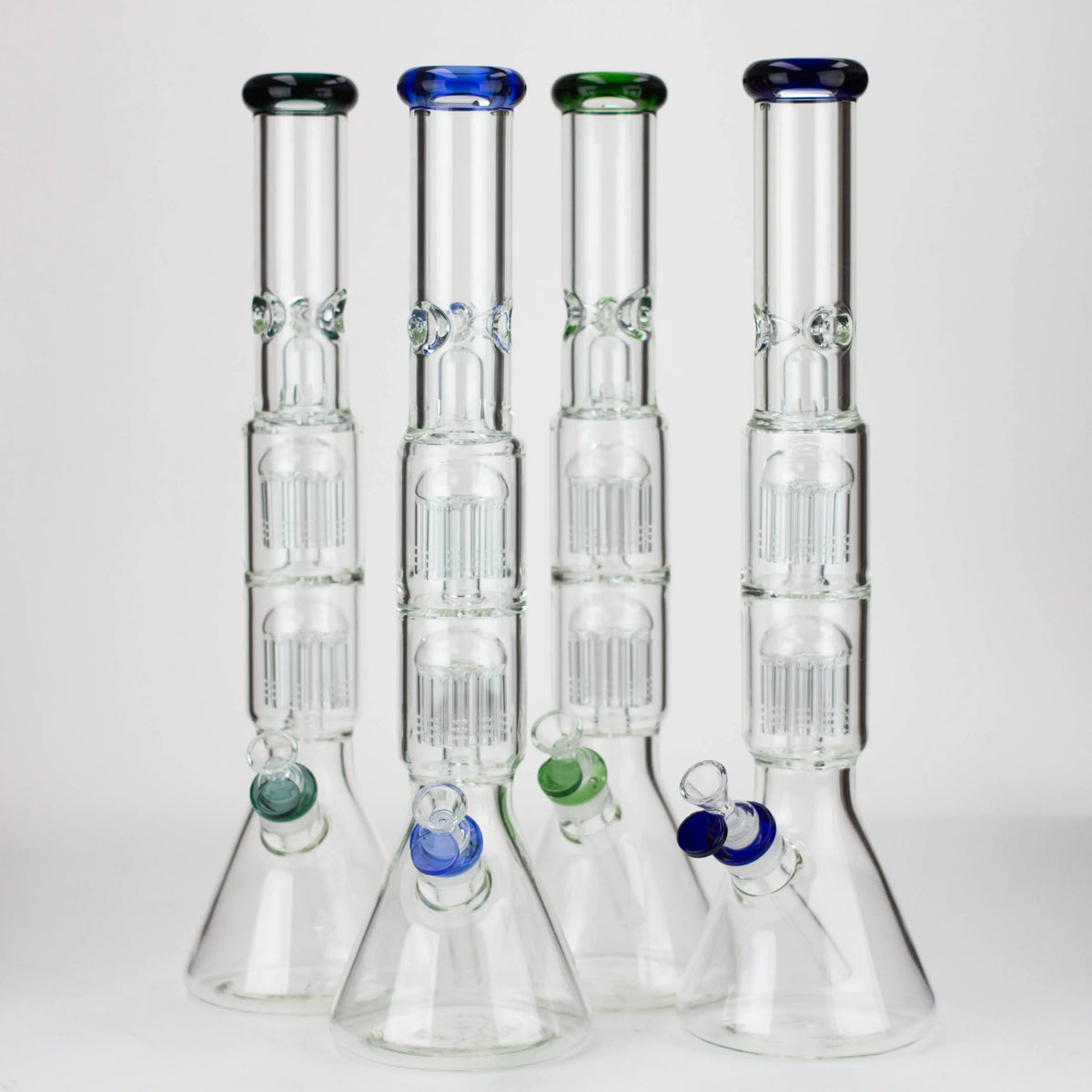 19" Dual 8 Arm Percolator Bong