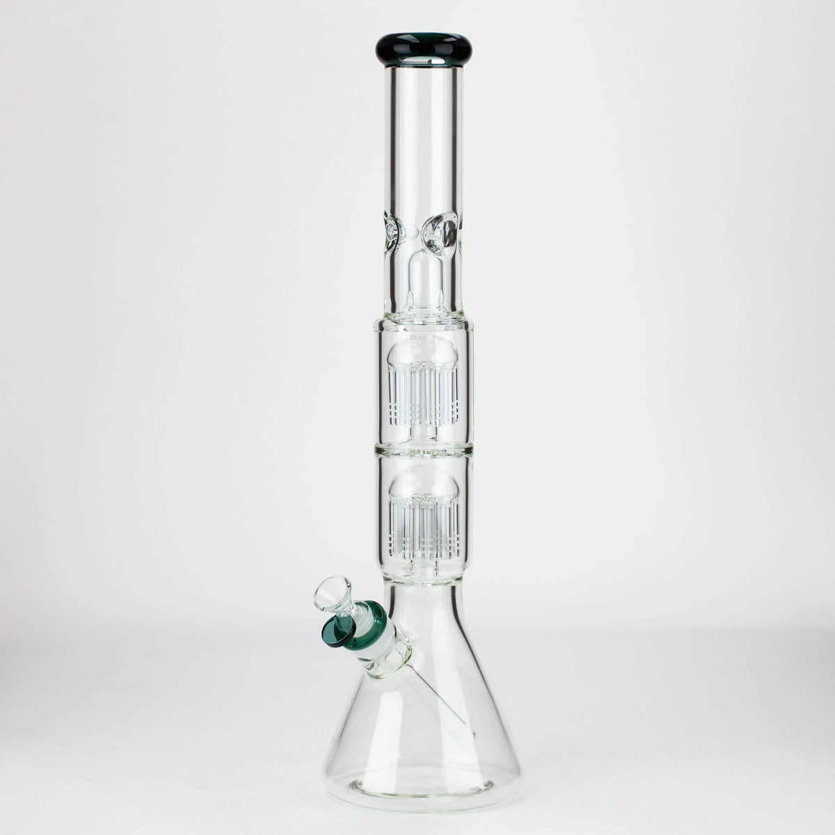 19" Dual 8 Arm Percolator Bong in Green