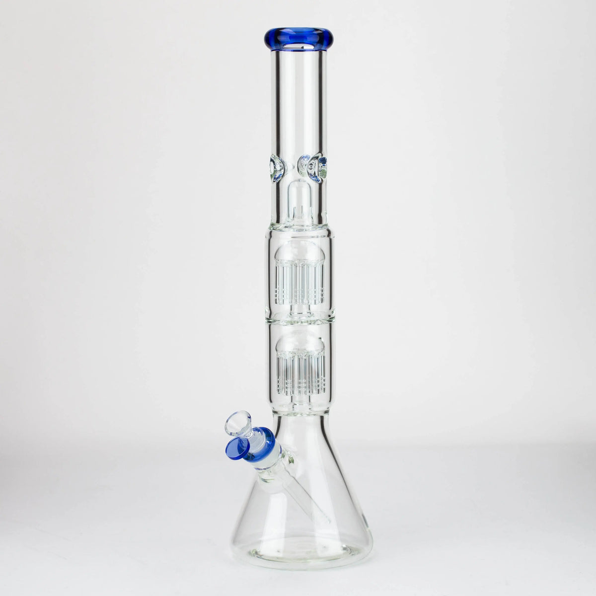 19" Dual 8 Arm Percolator Bong in Light Blue