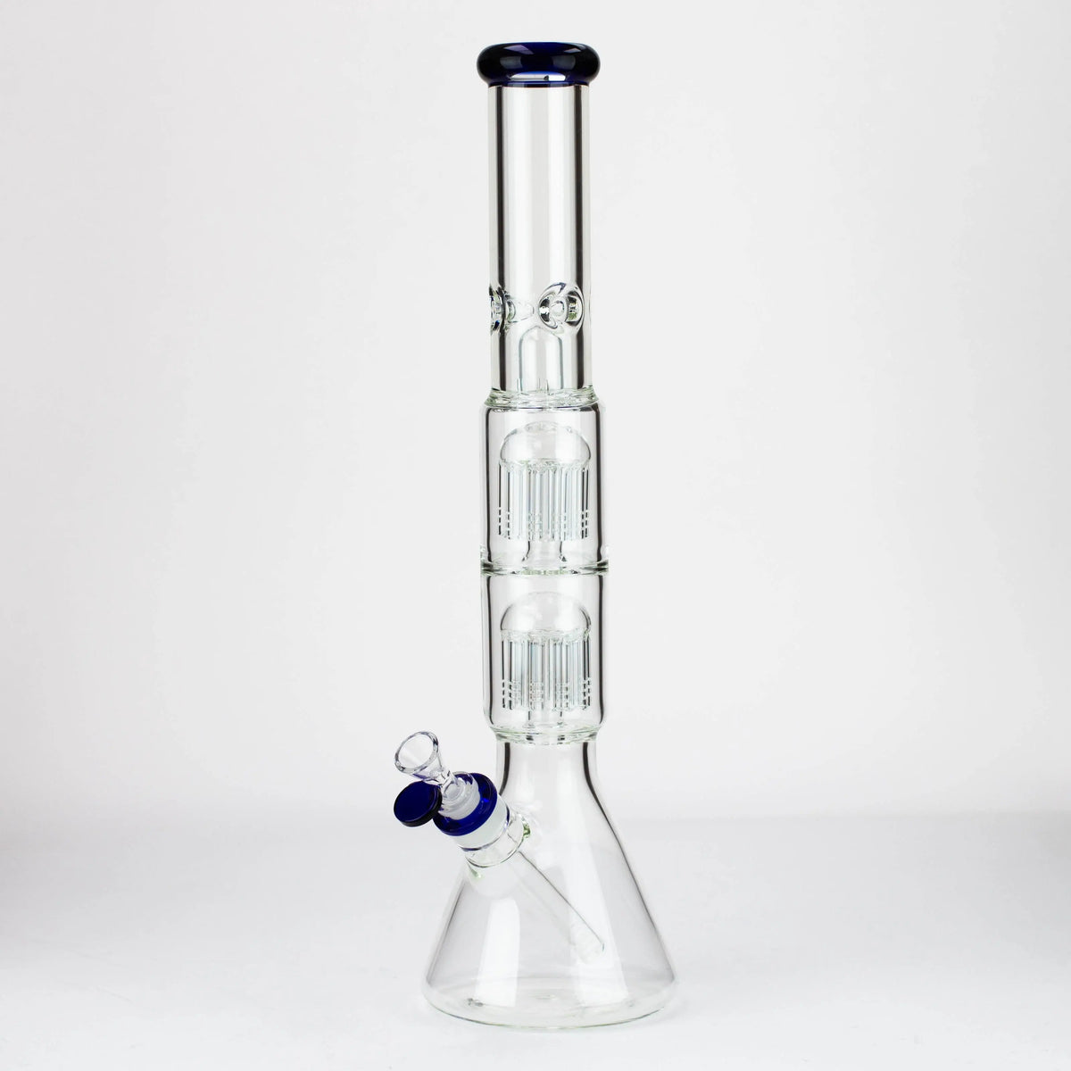 19" Dual 8 Arm Percolator Bong in blue