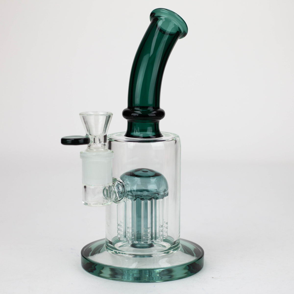 10" Glass Bubbler Bong with 10-Arm Percolator - Full Shot