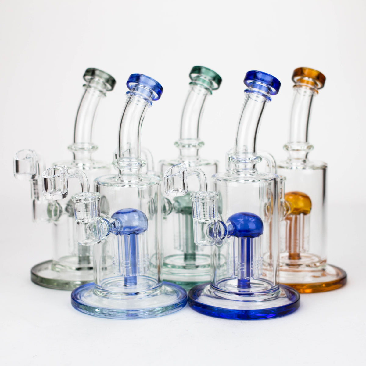 9" Dab Rig with 6-Arm Perc & Quartz Banger Canada