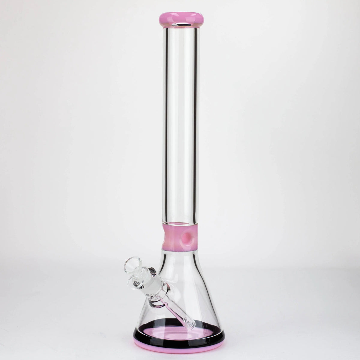 18 Inch Classic Pink Glass Beaker Bong