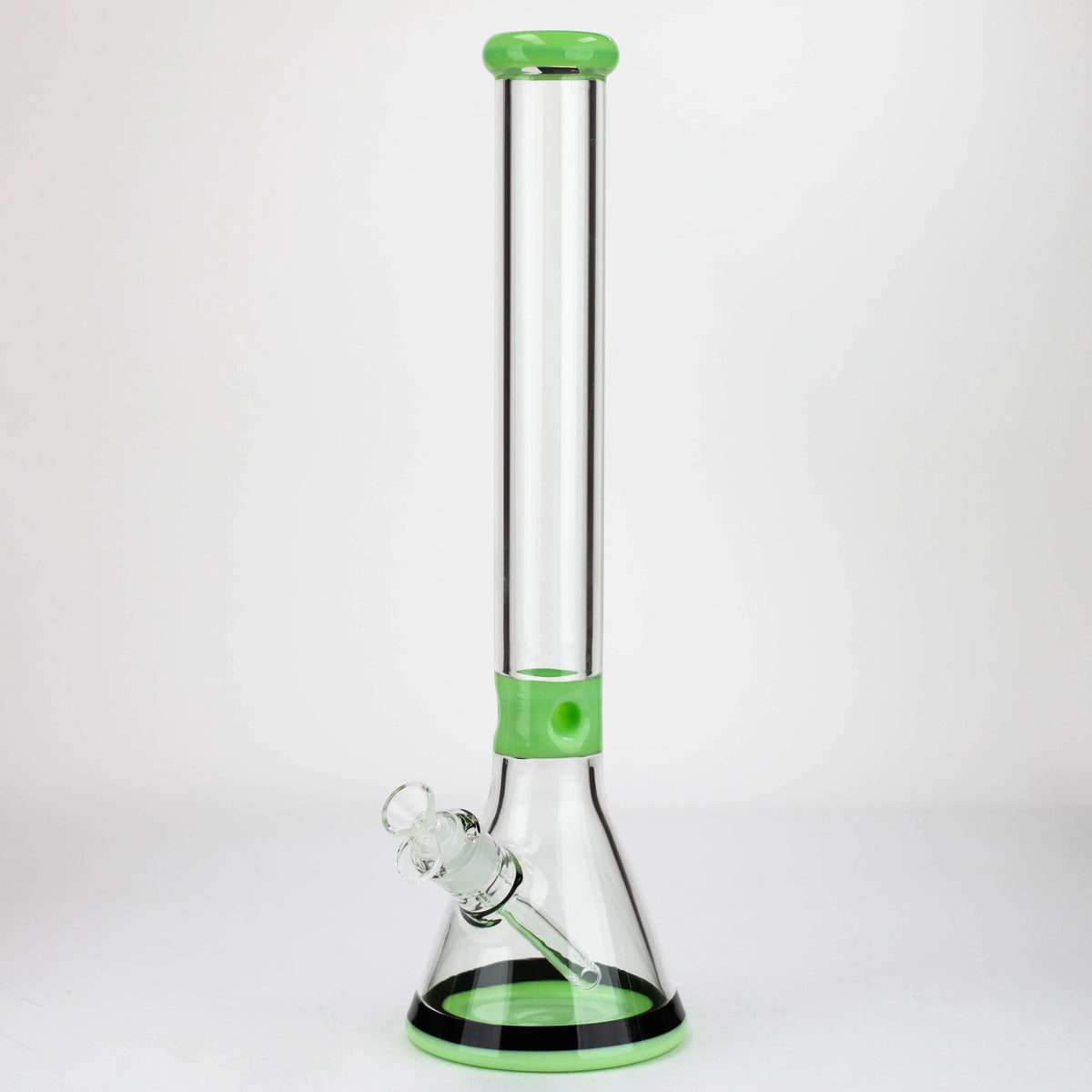 18 Inch Classic Green Glass Beaker Bong