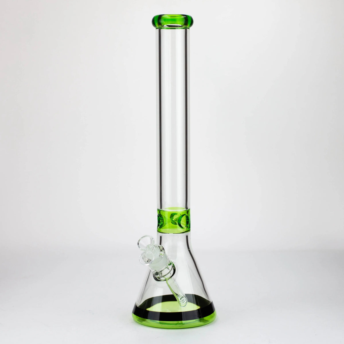 18 Inch Classic Neon Green Glass Beaker Bong