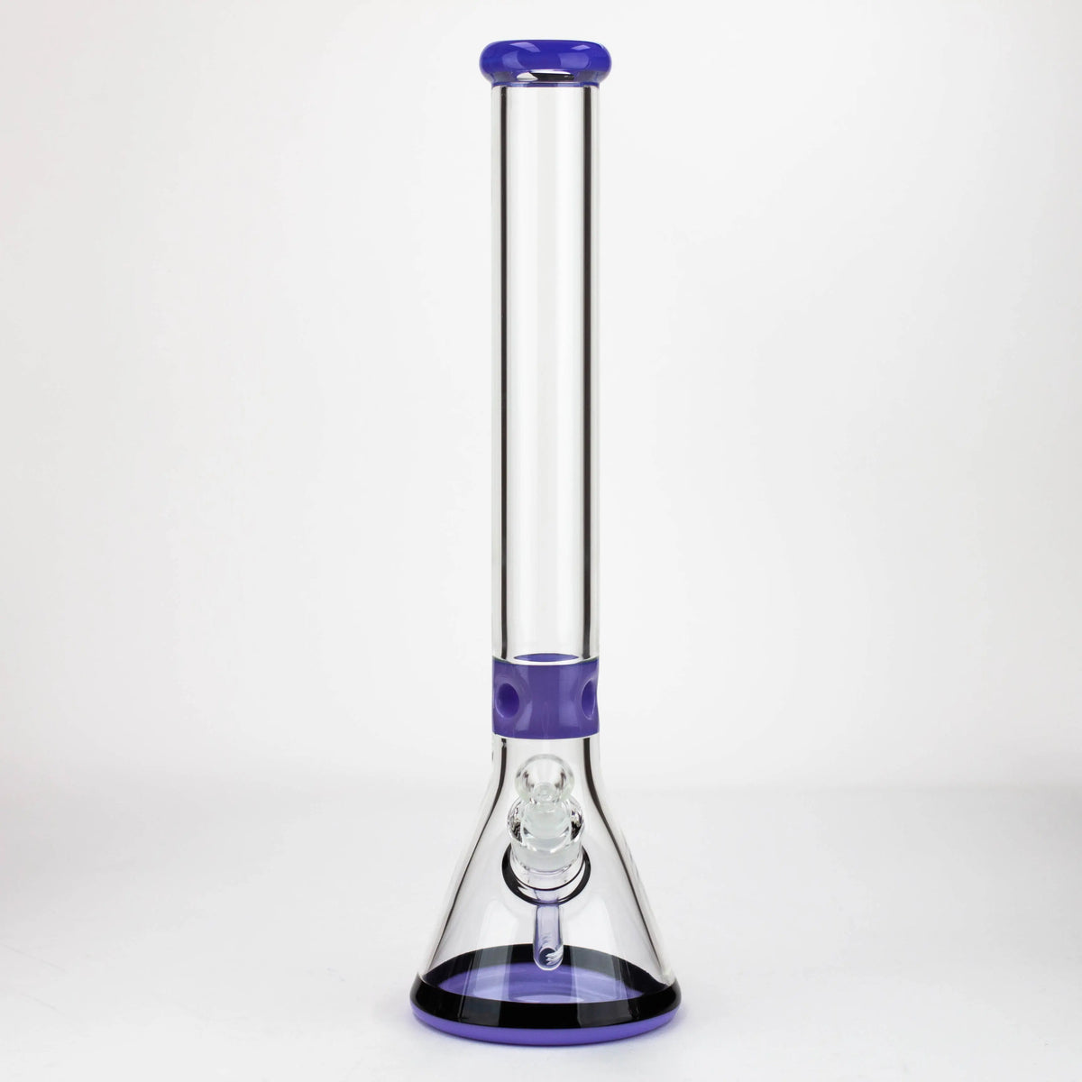 Front view of the 18 Inch Classic Glass Beaker Bong