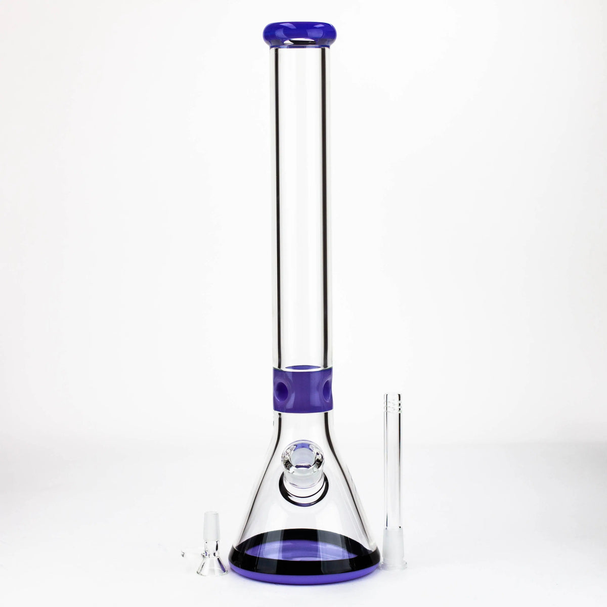 18 Inch Classic Purple Glass Beaker Bong