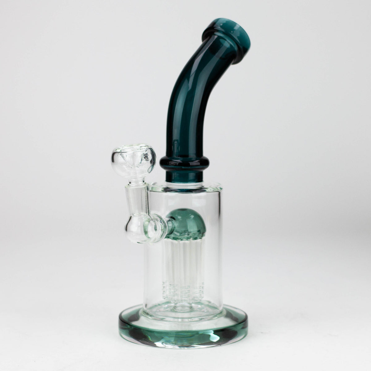 9.5" Tree-Arm Diffuser Bent Neck Glass Bong with Percolator