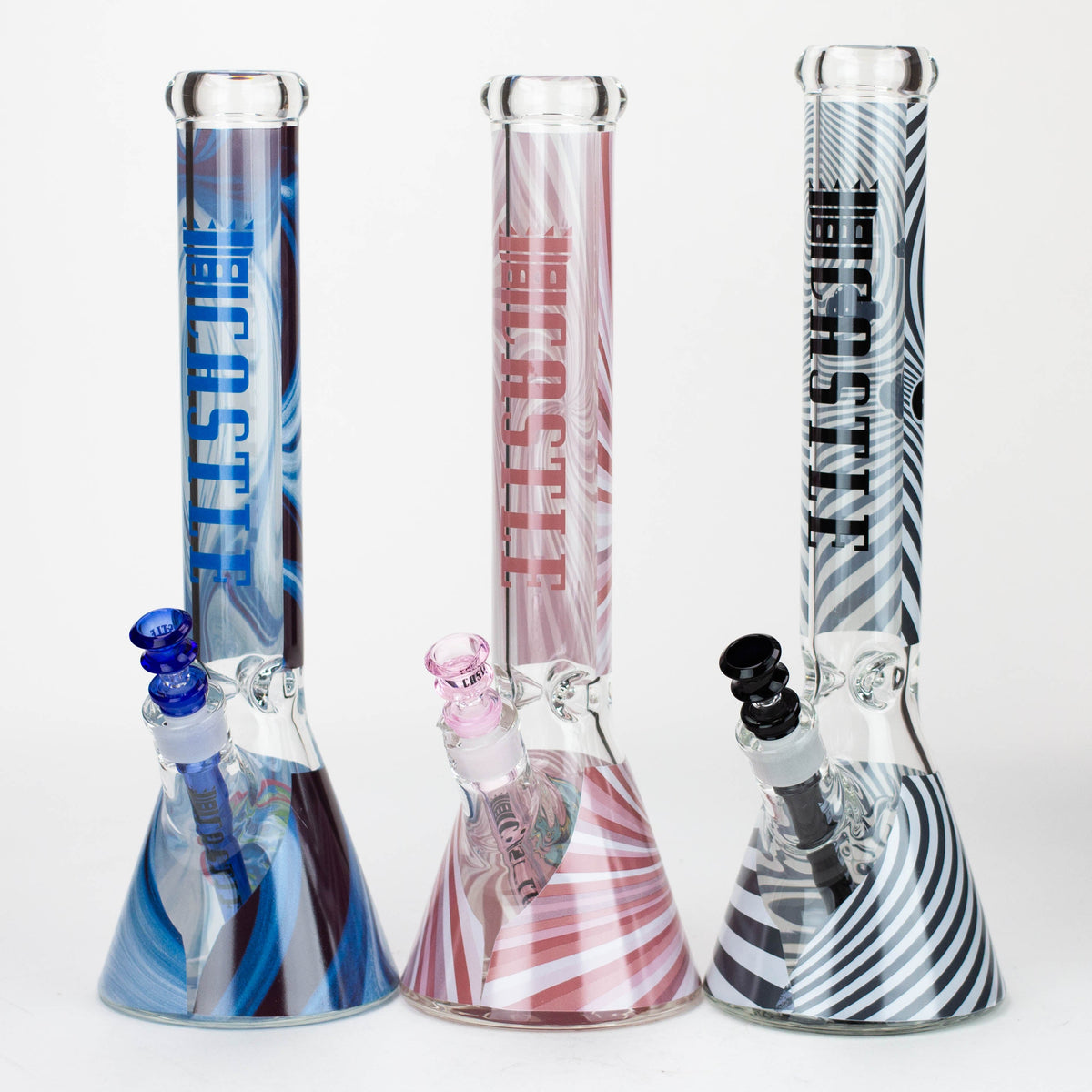 Castle Glassworks - 16" Decal Beaker Bong - Canada