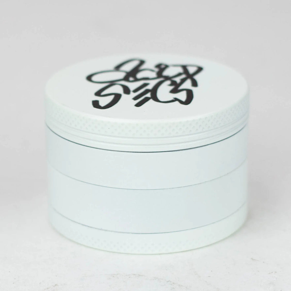 Acid Secs 63mm Glow-in-the-Dark Metal Herb Grinder - White - Canada