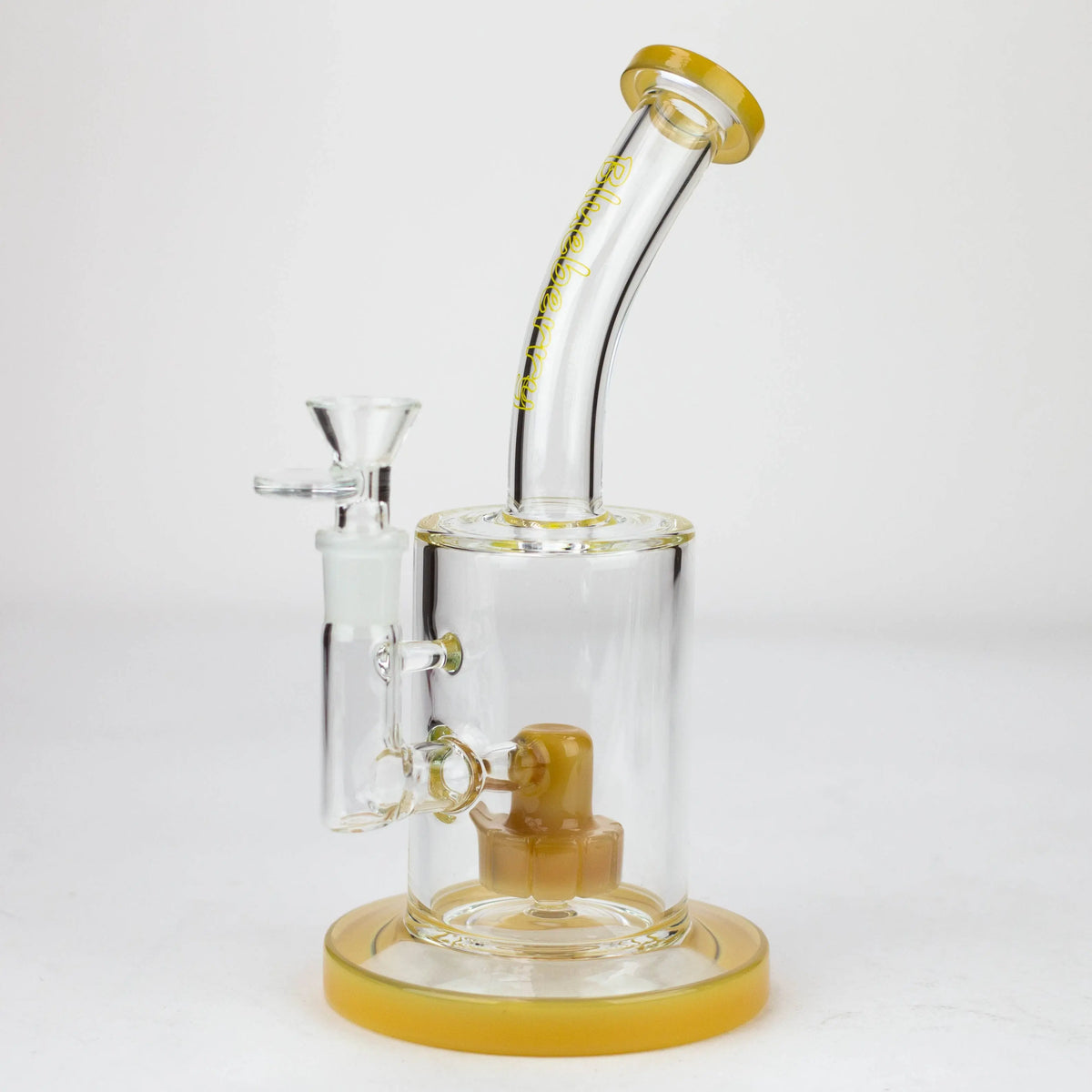 Blueberry 9 inch Tire Perc Dab Rig And Bong Combo in Yellow