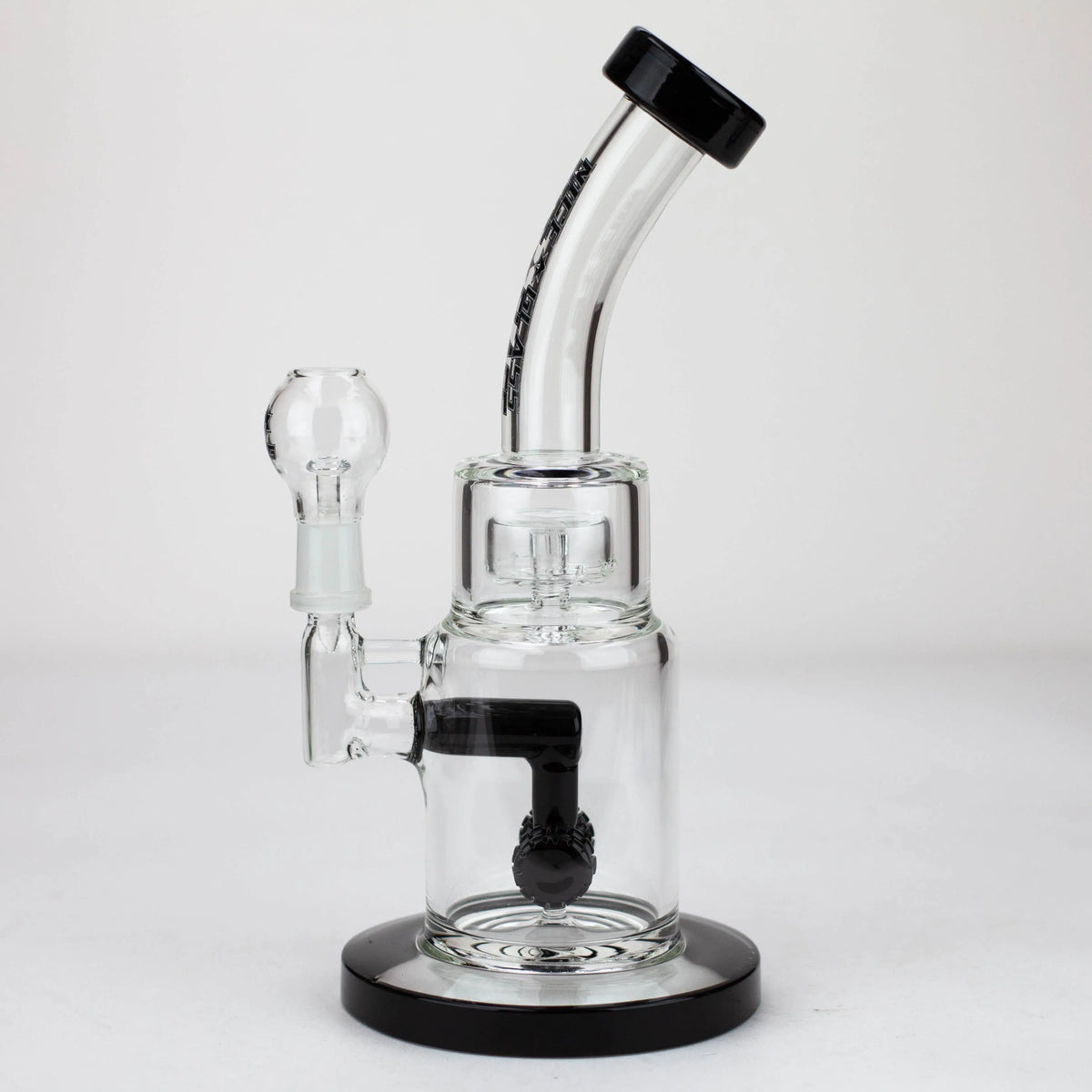 Nice Glass 9 inch Black Dab Rig With Percolator