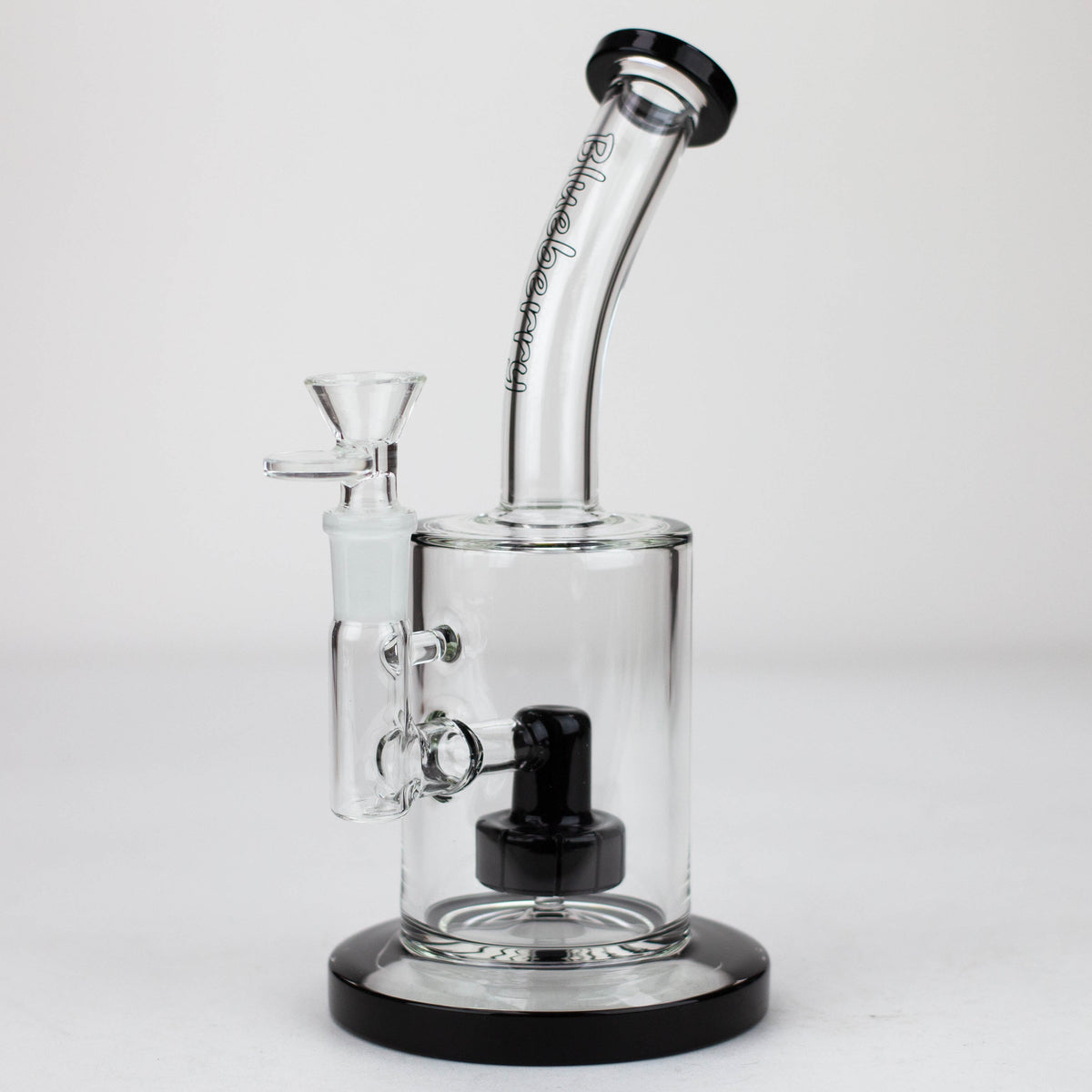 Blueberry 9 inch Tire Perc Dab Rig And Bong Combo in Black