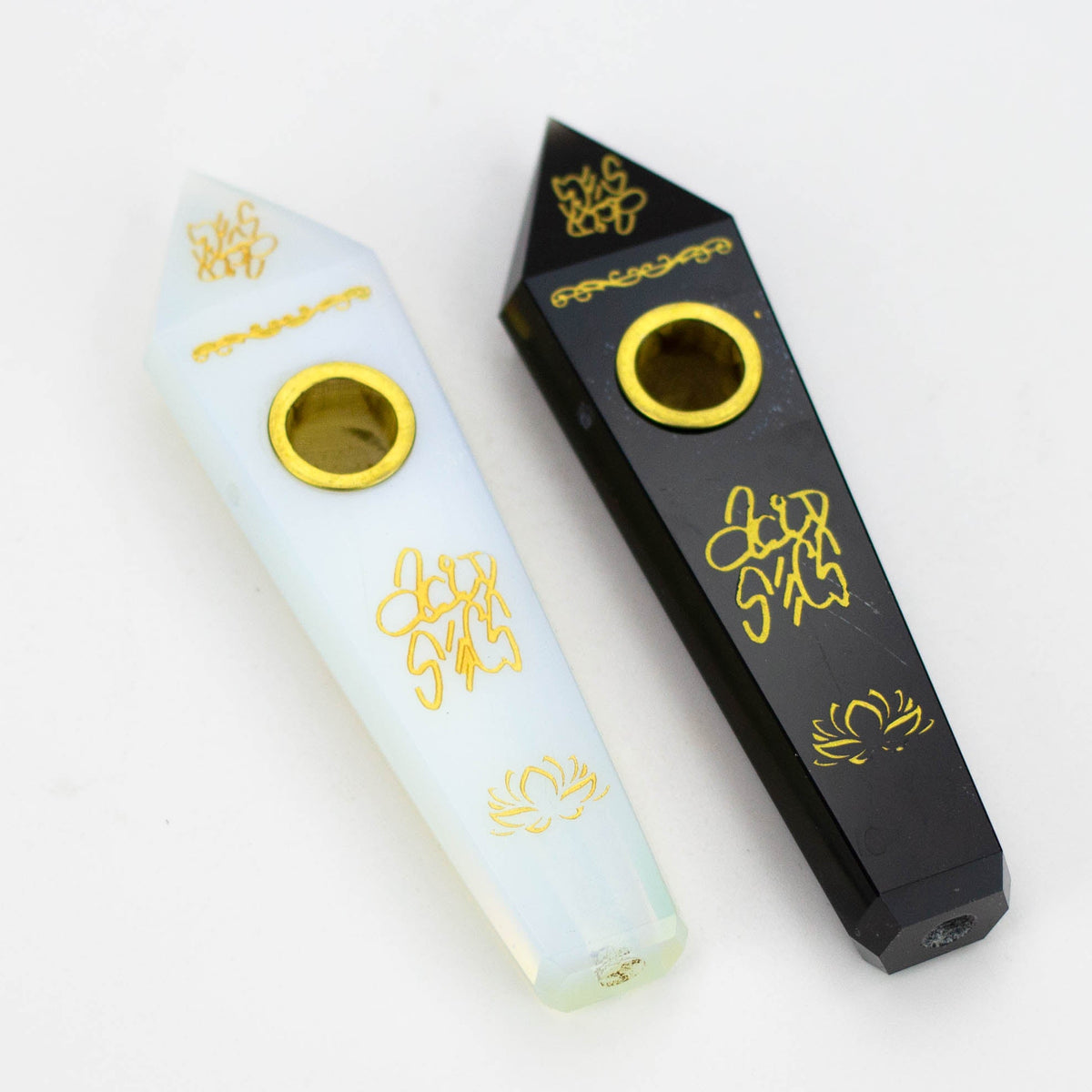 Acid Secs Golden Engraving Stone Pipe - Canada