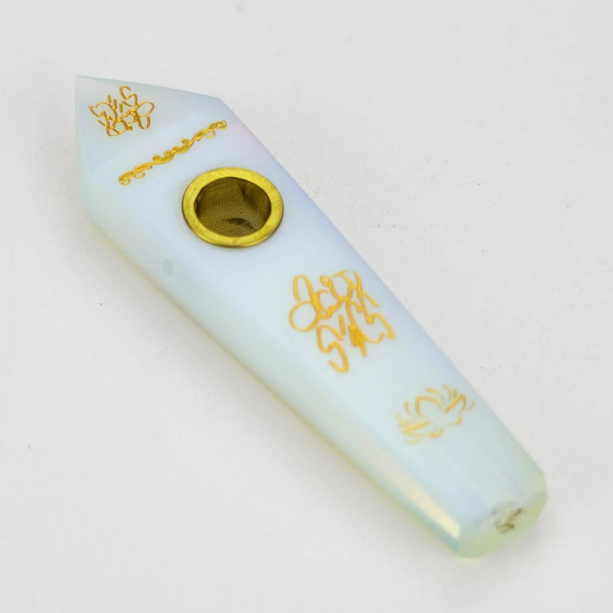 Acid Secs Golden Engraving Stone Pipe For Cannabis - Canada