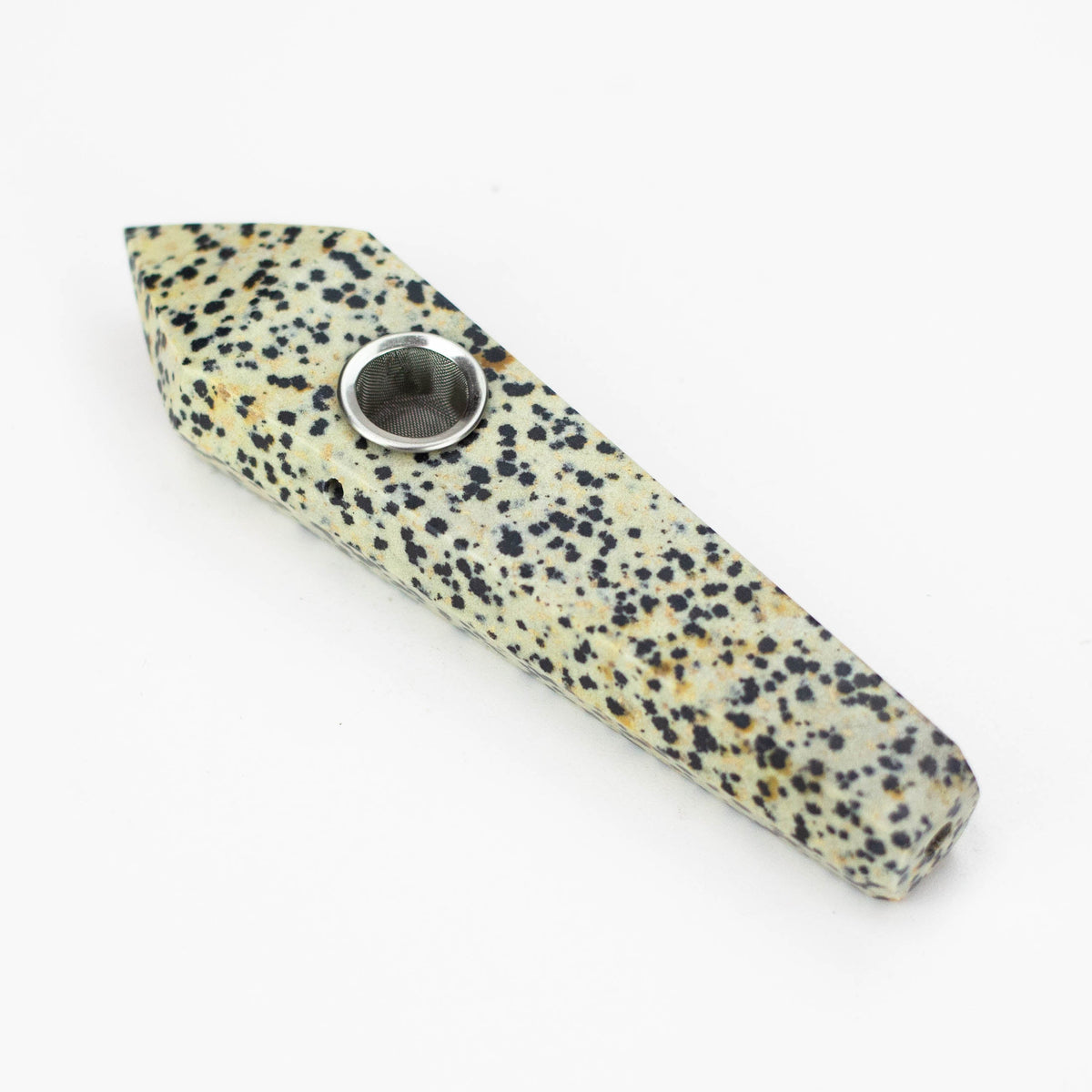 Acid Secs Dalmatian Crystal Stone Pipe