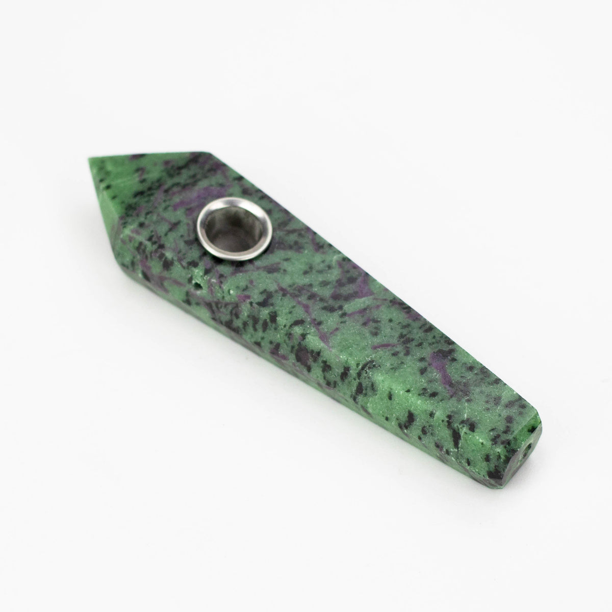 Acid Secs Ruby Zoisite Green Stone Pipe