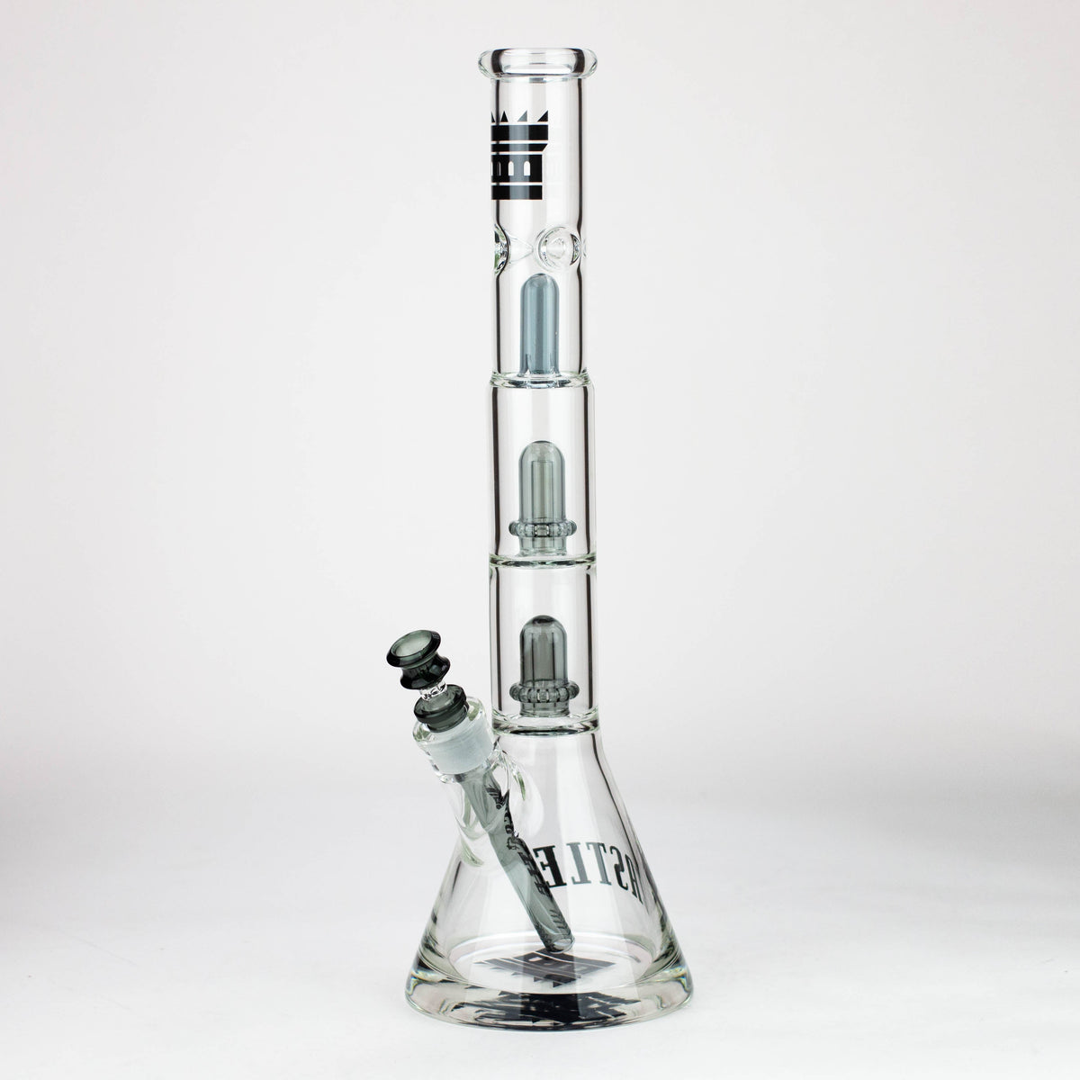 Castle Glassworks Glass Bong - Gray