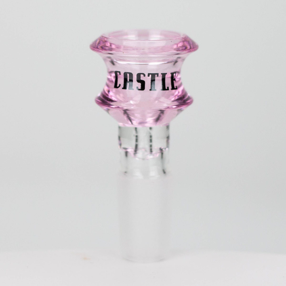 Castle Glassworks pink bowl piece for bong 14mm