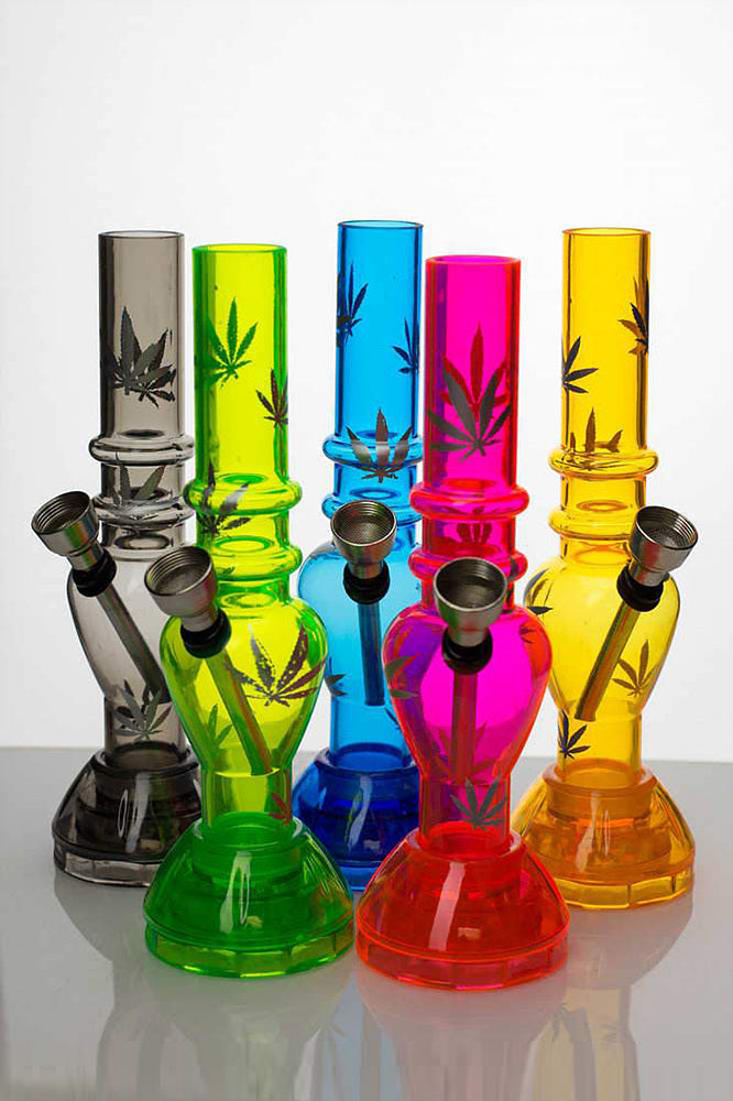 7" Acrylic Water Pipe with Integrated Grinder Canada