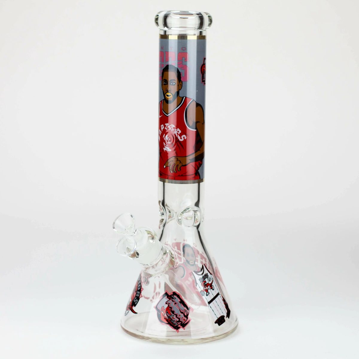 14-Inch TC 2 TO Champions Glass Water Bong viewed at angle.