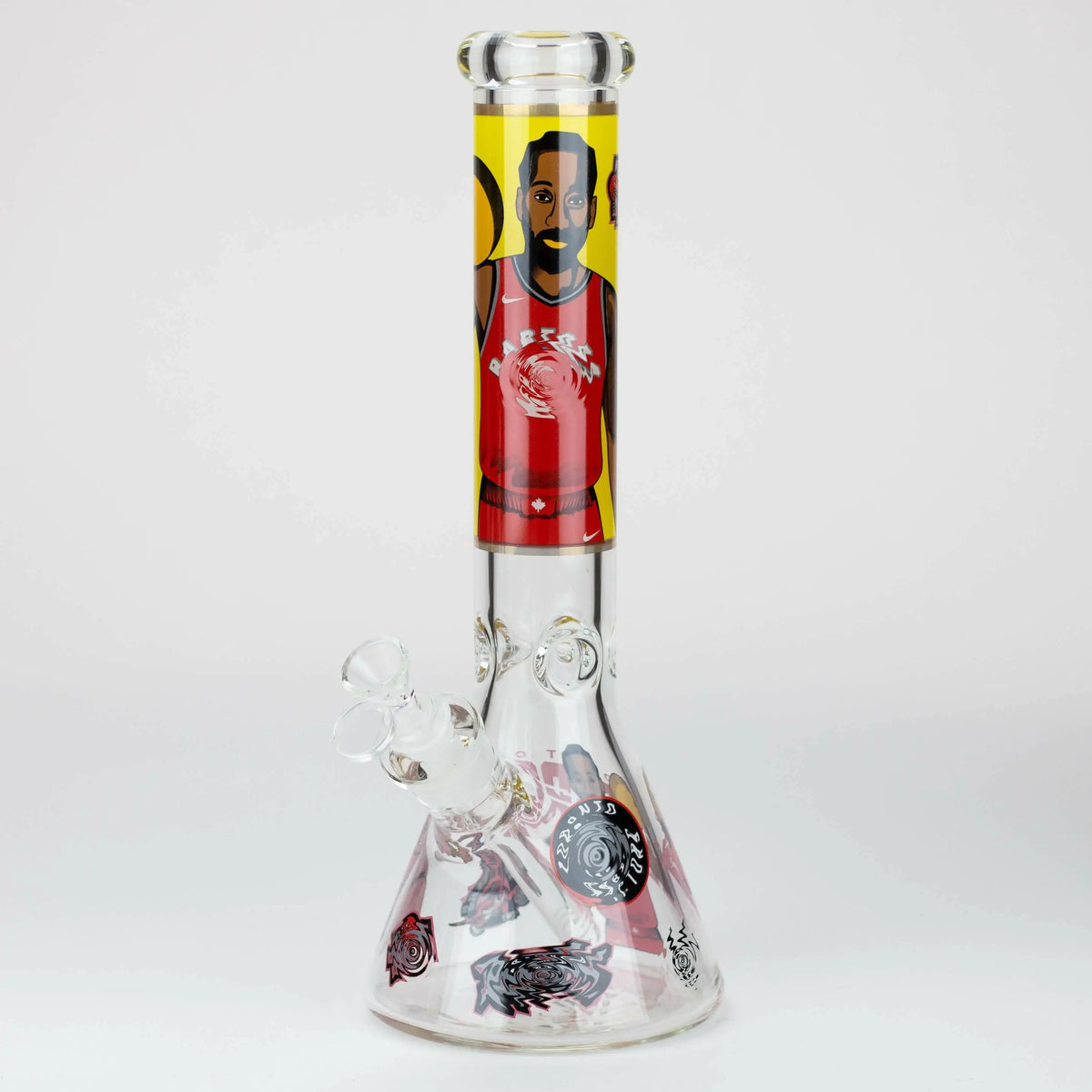 14-Inch TC 3 TO Champions Glass Water Bong viewed at angle.