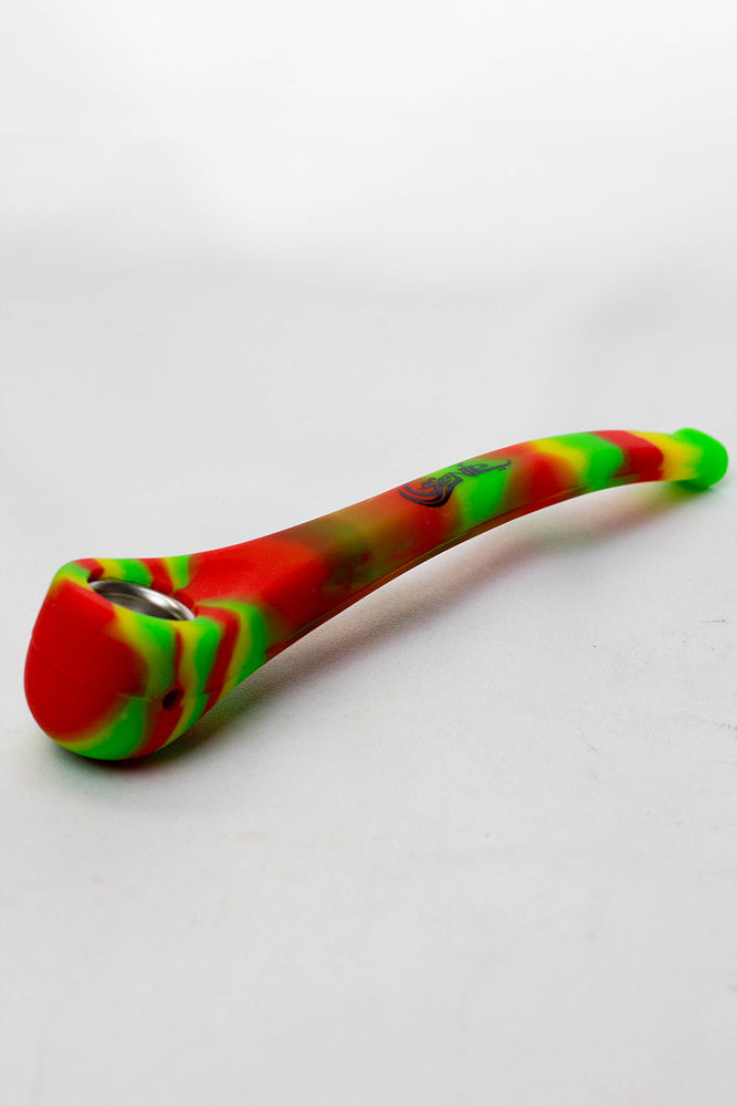 9" Genie Silicone hand pipe with metal bowl Canada