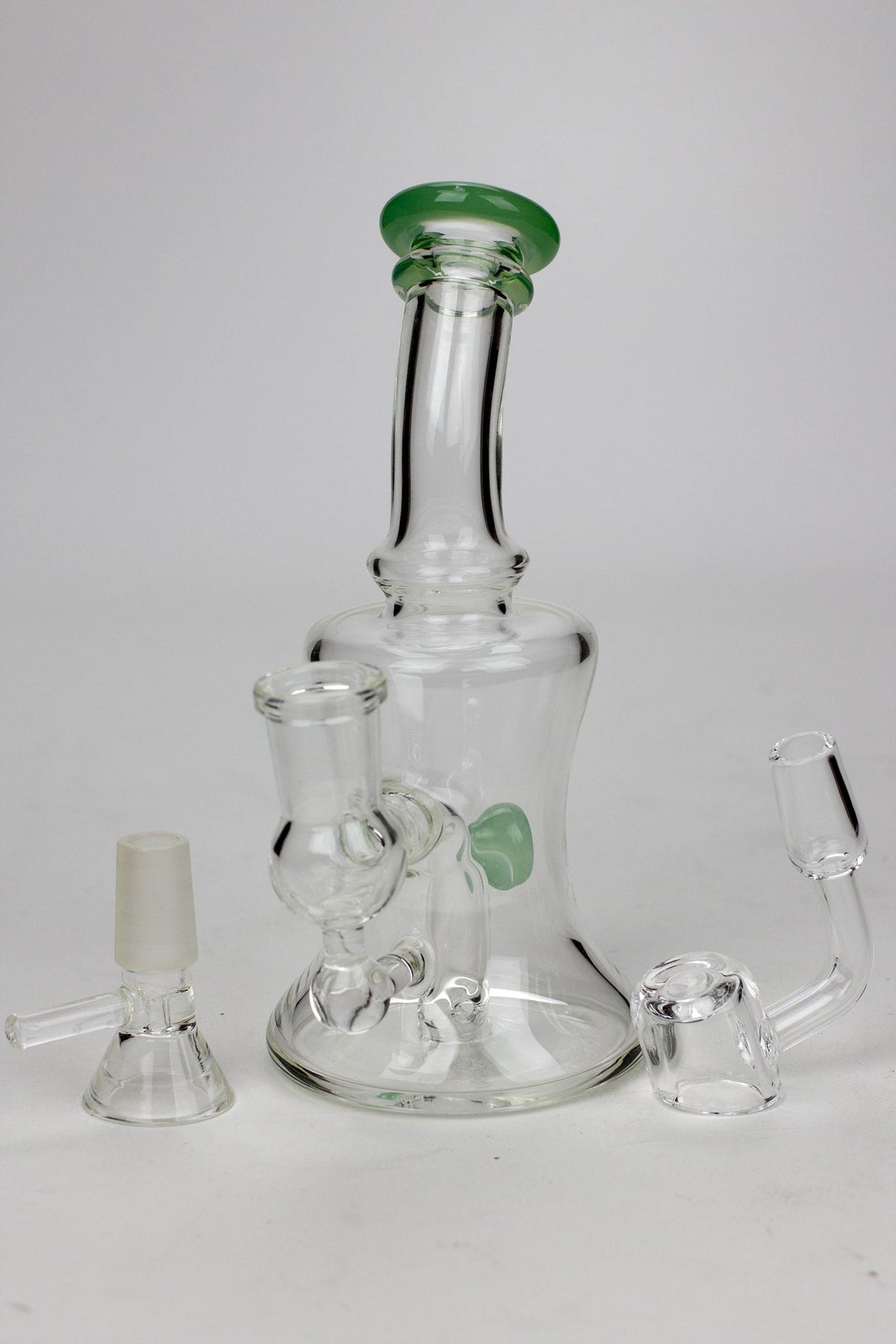 6" Skirt dab rig with 3-Hole Diffuser Dab Rig And Bong Hybrid Canada