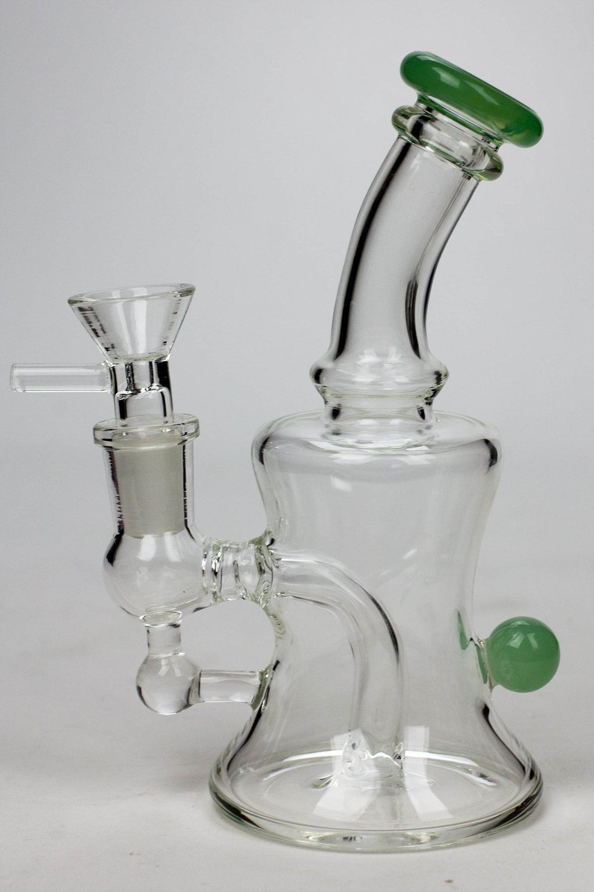 6" Skirt Dab Rig with 3-Hole Diffuser Green Canada