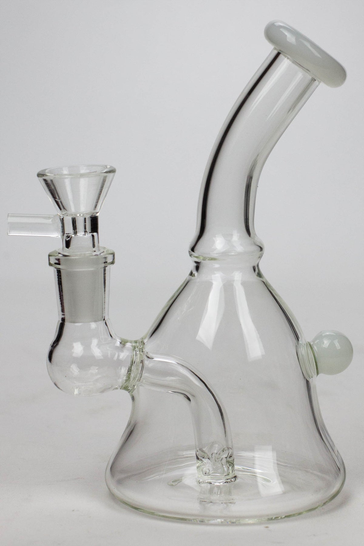 6" 2-in-1 fixed 3 hole diffuser bell bubbler bong canada