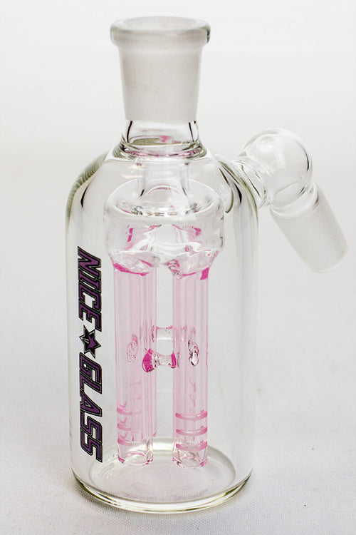 Nice Glass 4 Arms Diffuser Ash Catcher in Pink - Side View