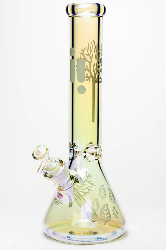 14" Infyniti Tree Of Life Glass Beaker Bong - Clear Sunshine - Canada