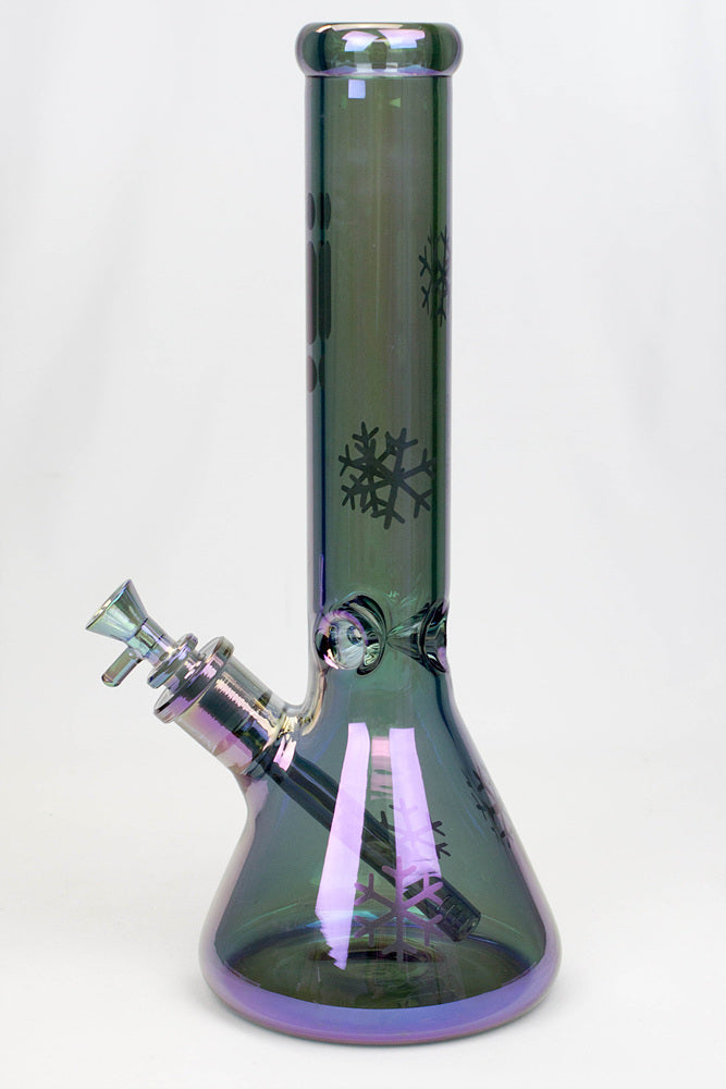 Infyniti 14" Snowflake Glass Water Bong Side Shot