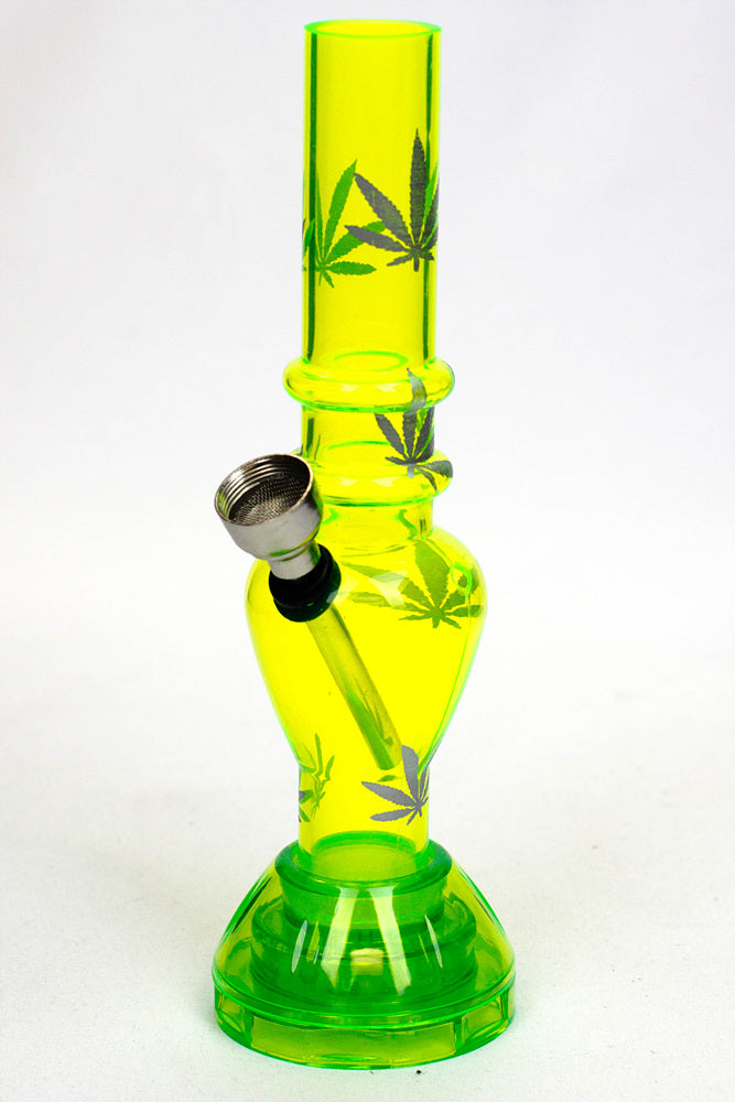 green acrylic bong with grinder canada