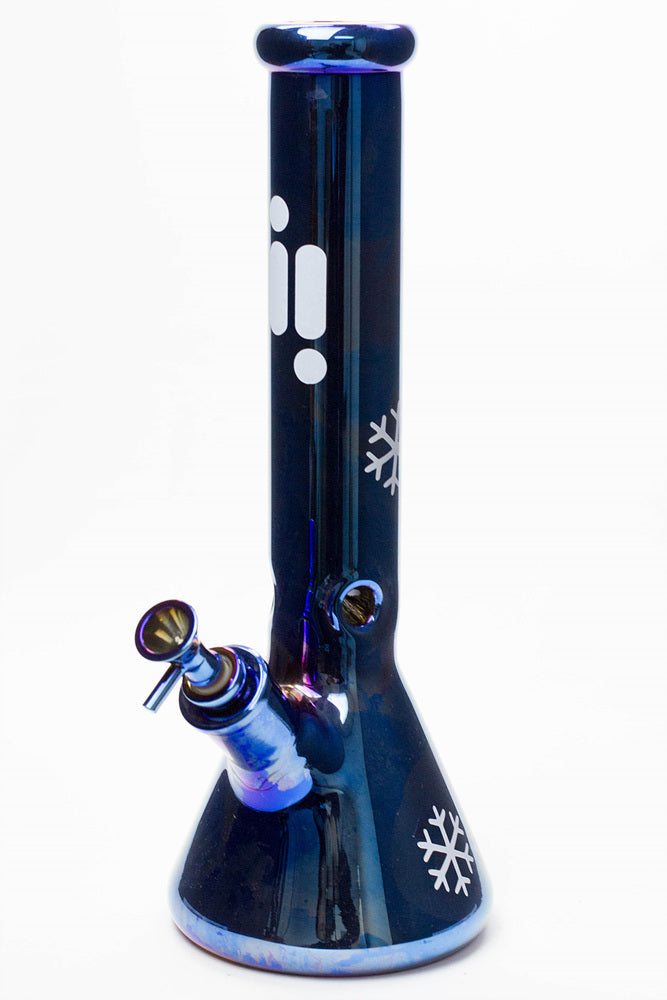 Infyniti 14" Snowflake Blue Glass Water Bong