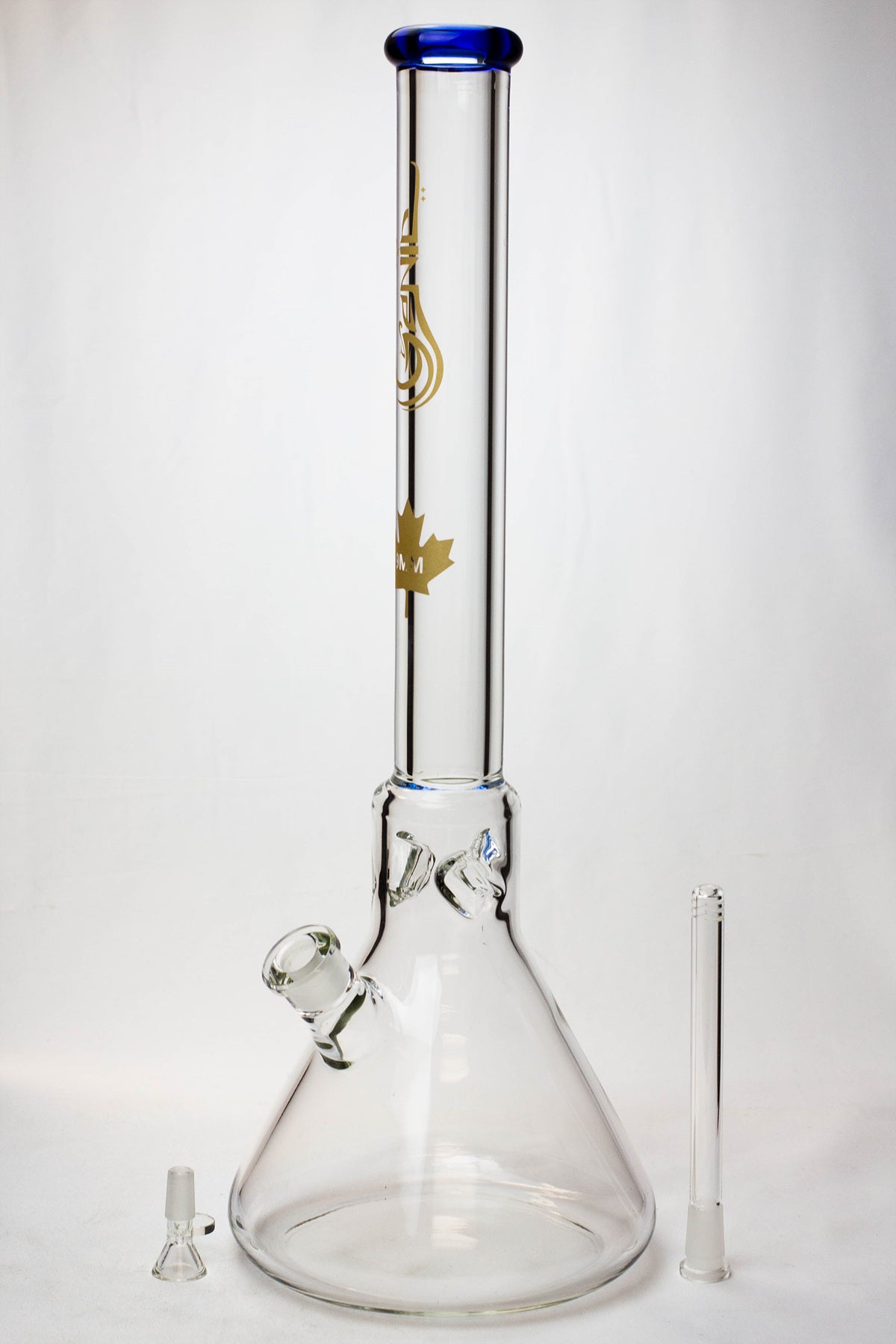 Genie 23 inch big glass beaker bong full shot