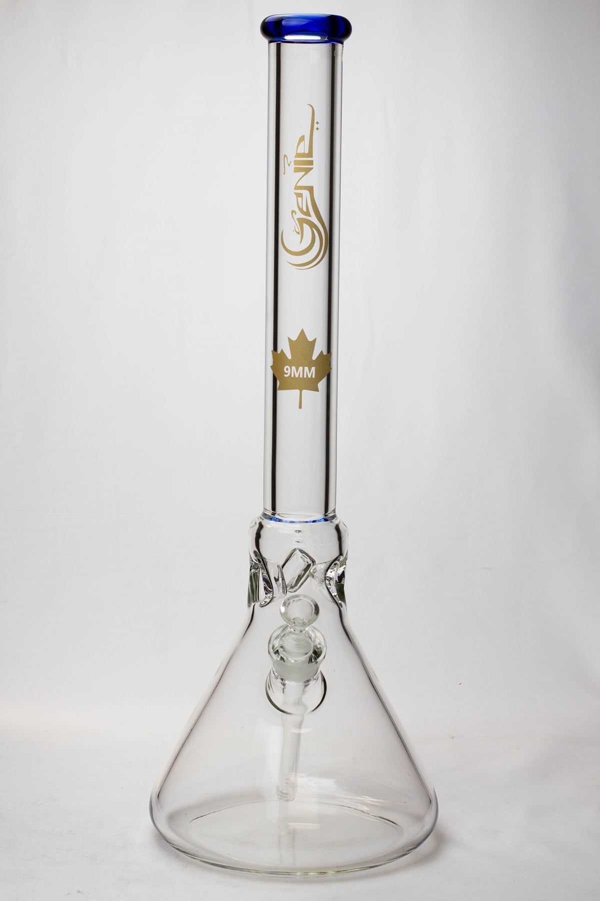 Genie 23 inch big glass beaker bong back view