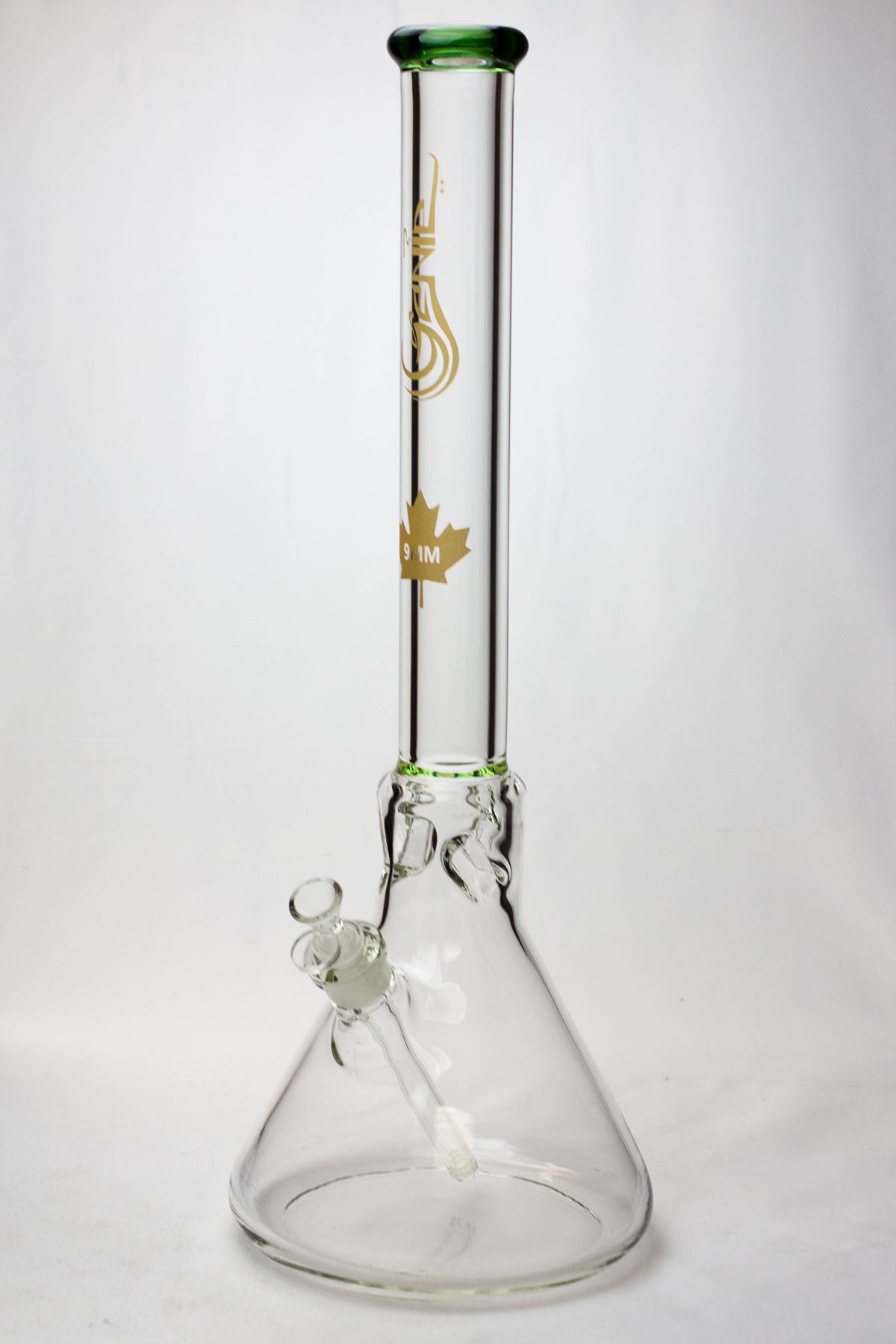 Genie 23 inch big glass beaker bong with reinforced 18mm joint