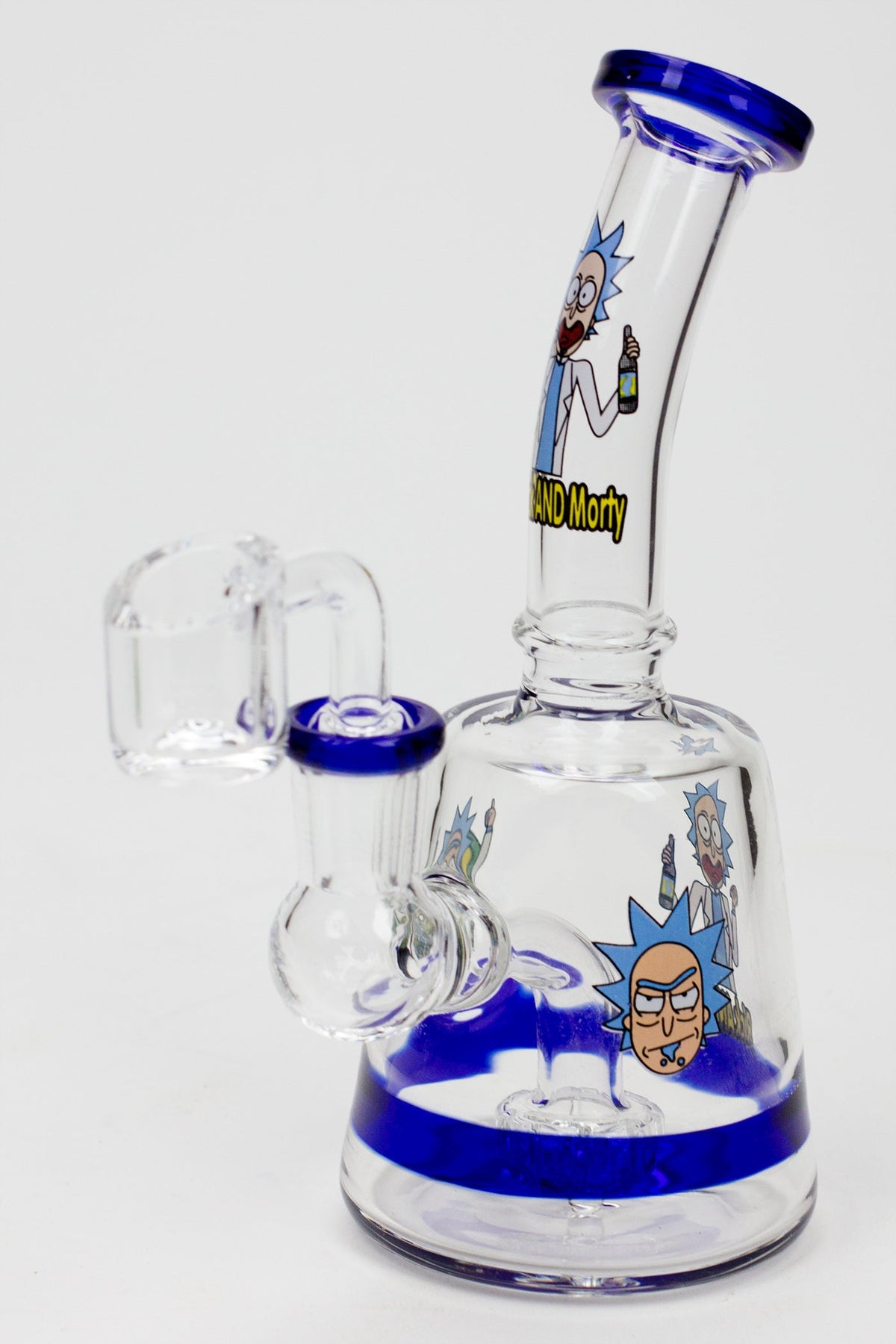 Rick And Morty blue Shower Head Diffuser Dab Rig Canada