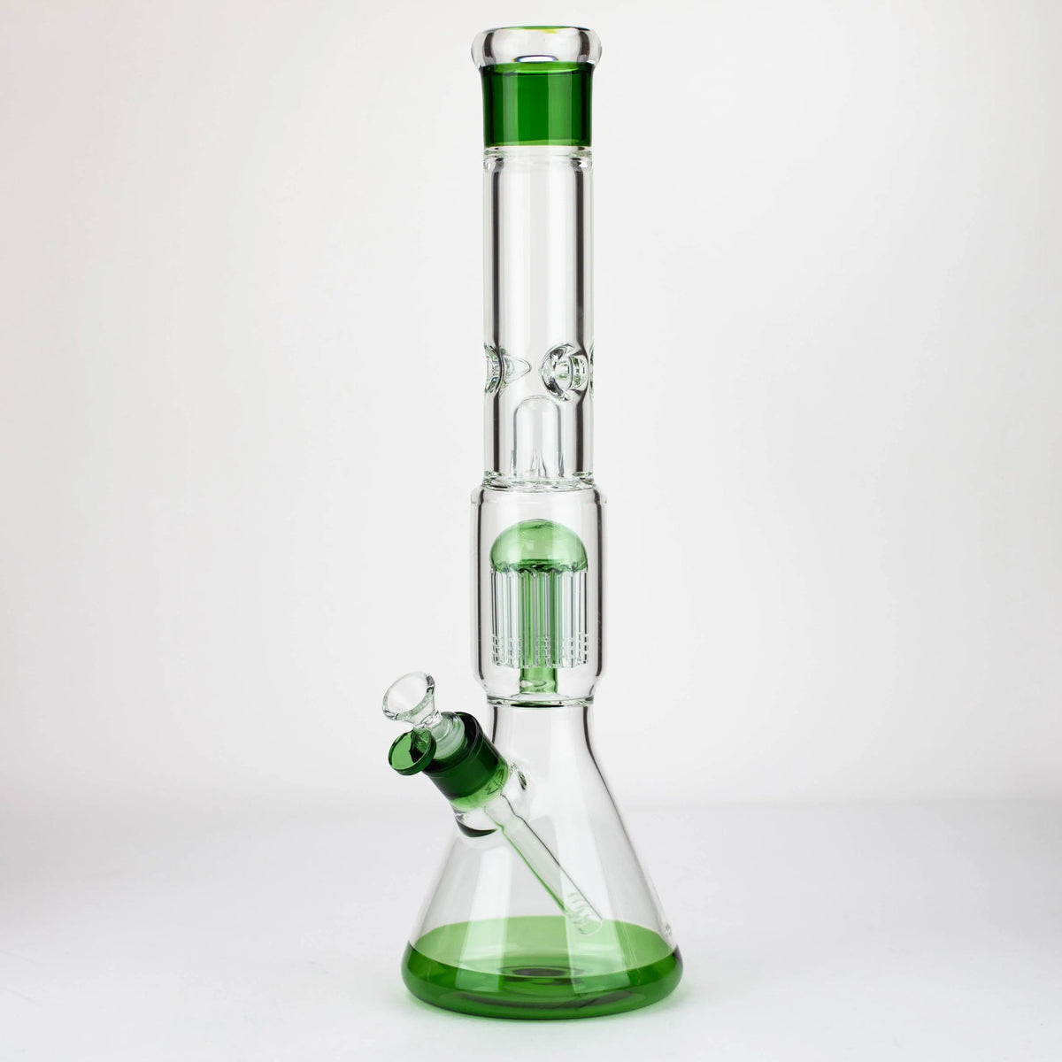 Green 8-Arm Tree Perc Beaker Bong