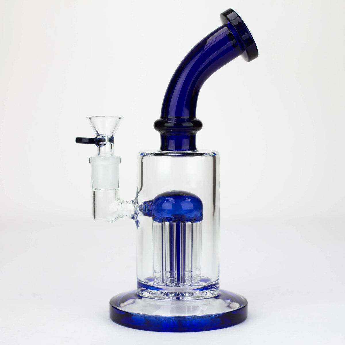 8.5" Glass Bubbler Bong with 8-Arm Percolator Canada - Blue