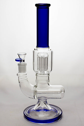 8 Arm Tree Perc Bong With Inline Diffuser in Blue