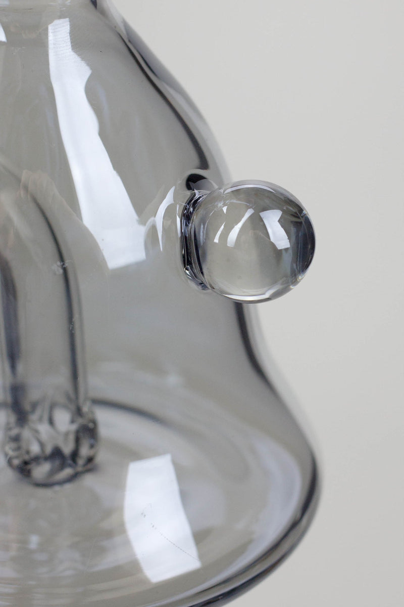 6" Metallic Tinted Bubbler with Fixed 3 Hole Diffuser Bell Close Up