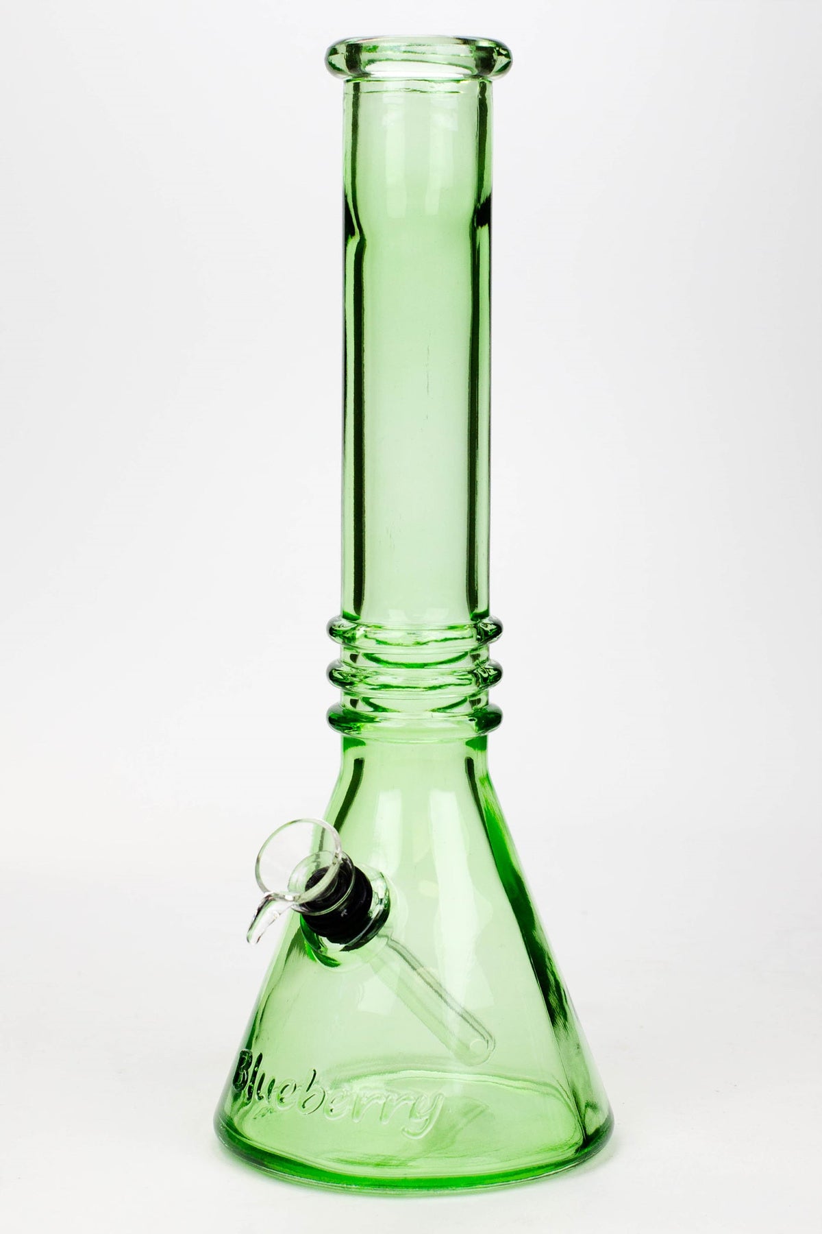 12" Blueberry Green Glass Beaker Bong