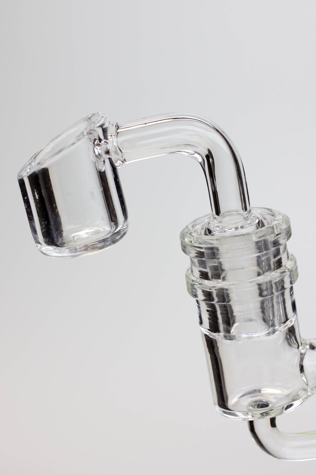 6" Genie Double glass recycle dab rig with shower head diffuser banger